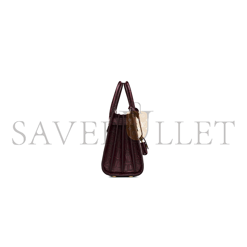 YSL SAC DE JOUR IN CROCODILE-EMBOSSED LEATHER - NANO 3987112US0W6991 (22*18*10.5cm)
